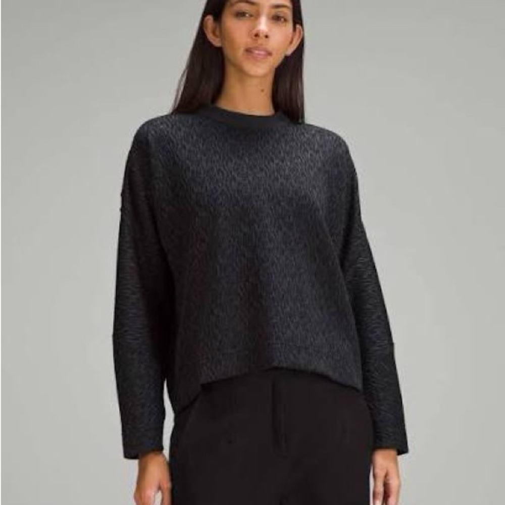 Lululemon Textured Jacquard Crewneck Pullover NWT